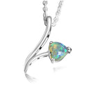 Sterling Silver 5mm Heart drop pendant - Masterpiece Jewellery Opal & Gems Sydney Australia | Online Shop