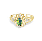 18kt Yellow Gold Black Opal and Diamond ring - Masterpiece Jewellery Opal & Gems Sydney Australia | Online Shop