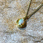 Gold Plated 6x4mm Crystal Opal silver pendants - Masterpiece Jewellery Opal & Gems Sydney Australia | Online Shop