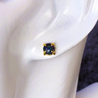 Gold plated Silver 6mm Round Opal studs - Masterpiece Jewellery Opal & Gems Sydney Australia | Online Shop