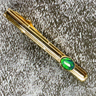 Gold Plated Tie Bar with Opal - Masterpiece Jewellery Opal & Gems Sydney Australia | Online Shop