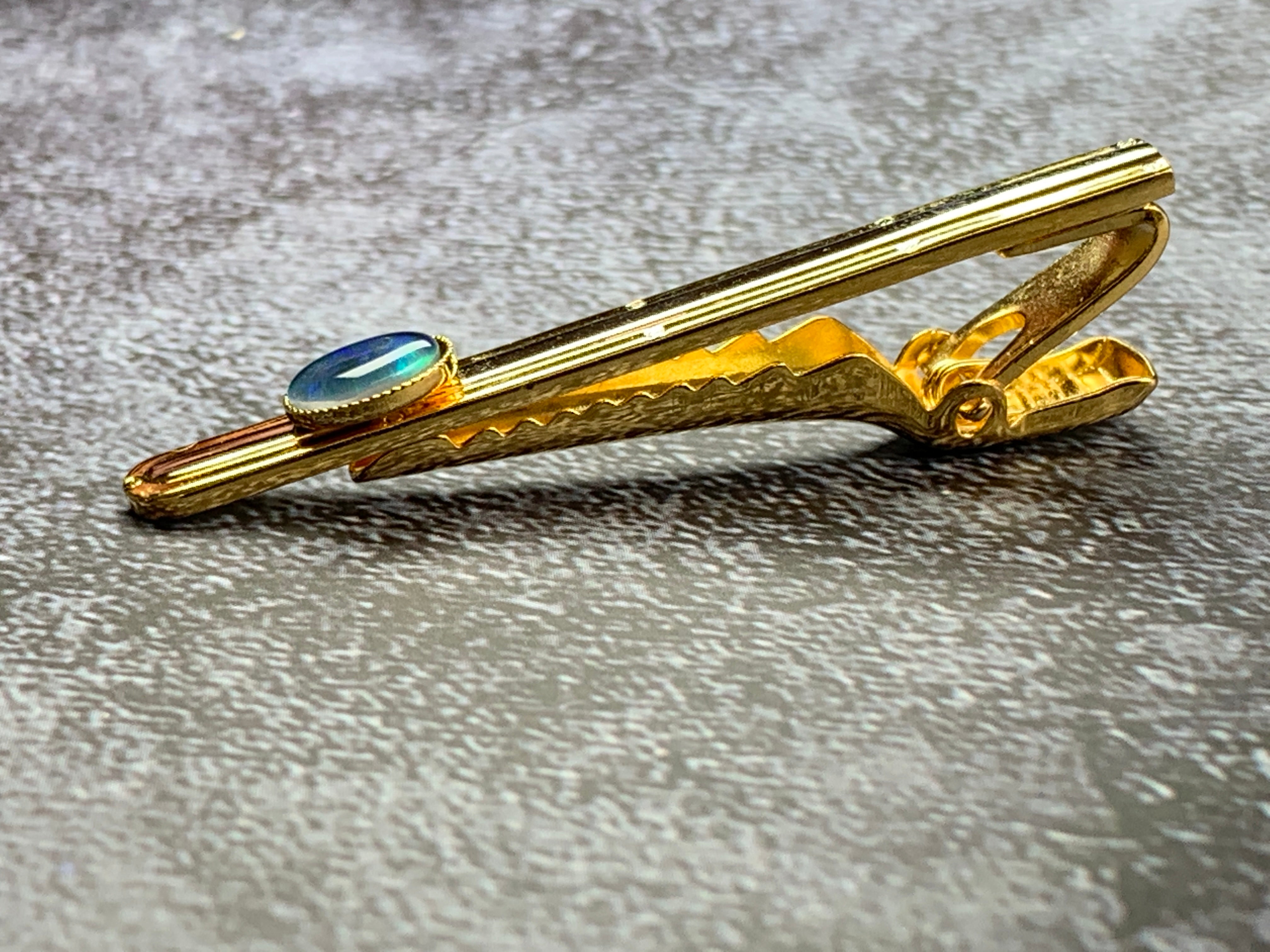 Gold plated tie deals clip