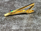 Gold Plated Tie Bar with Opal - Masterpiece Jewellery Opal & Gems Sydney Australia | Online Shop