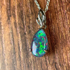 Sterling Silver 13x8mm Opal triplet pendant - Masterpiece Jewellery Opal & Gems Sydney Australia | Online Shop