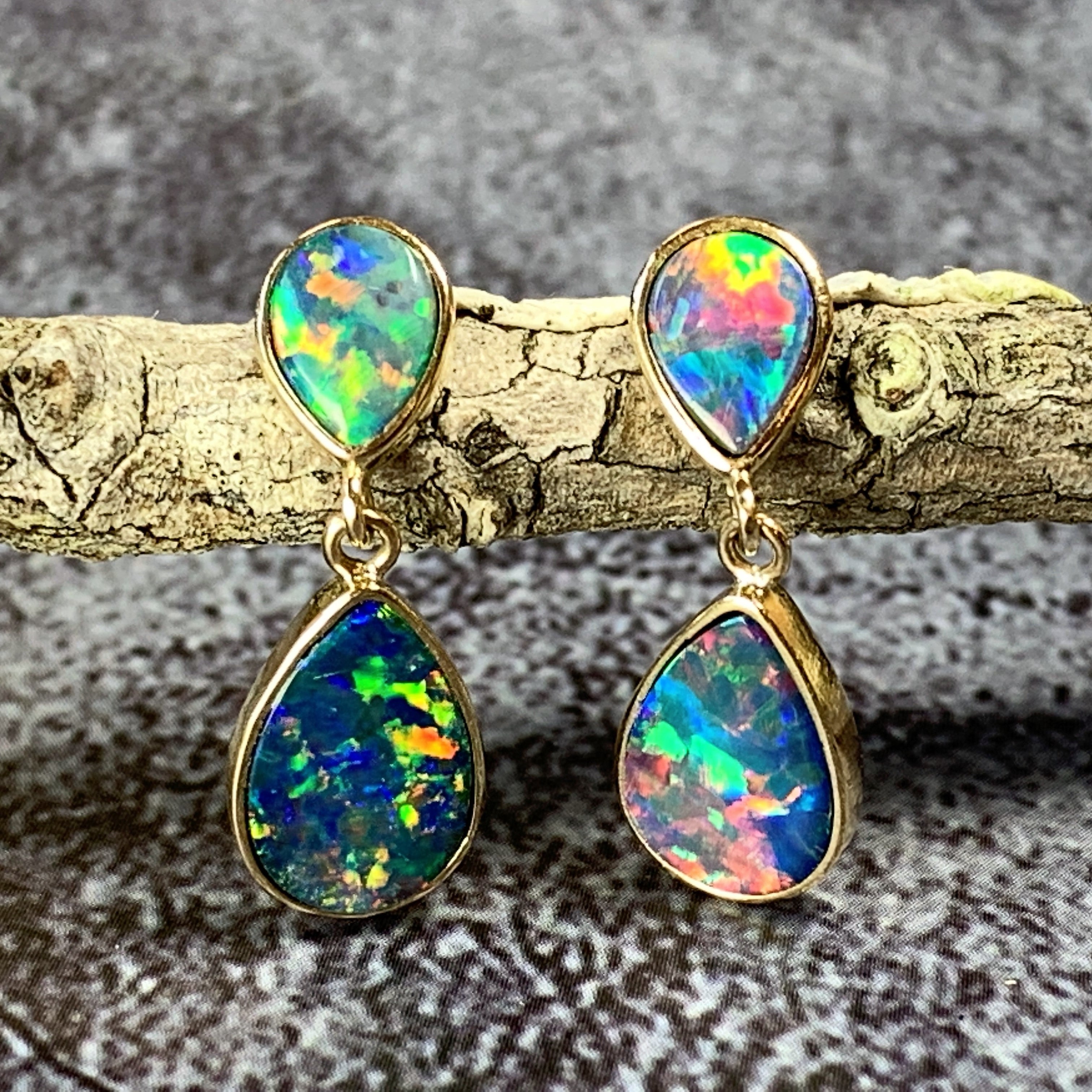 Opal doublet sale earrings