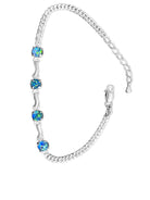 Sterling Silver bracelet with Opal triplet - Masterpiece Jewellery Opal & Gems Sydney Australia | Online Shop