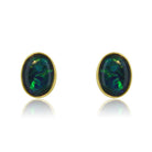 9kt Yellow Gold Opal triplet studs - Masterpiece Jewellery Opal & Gems Sydney Australia | Online Shop