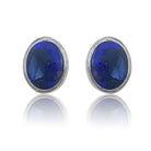 Sterling Silver Black Opal studs - Masterpiece Jewellery Opal & Gems Sydney Australia | Online Shop