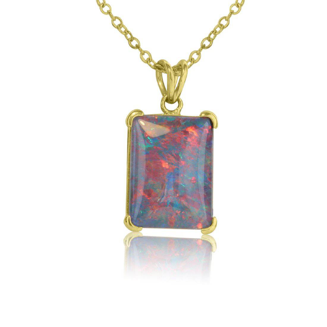 9kt Yellow Gold Opal triplet pendant - Masterpiece Jewellery Opal & Gems Sydney Australia | Online Shop