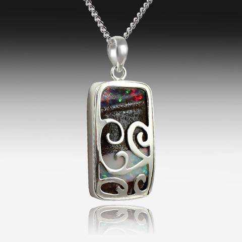 STERLING SILVER BOULDER OPAL PENDANT - Masterpiece Jewellery Opal & Gems Sydney Australia | Online Shop