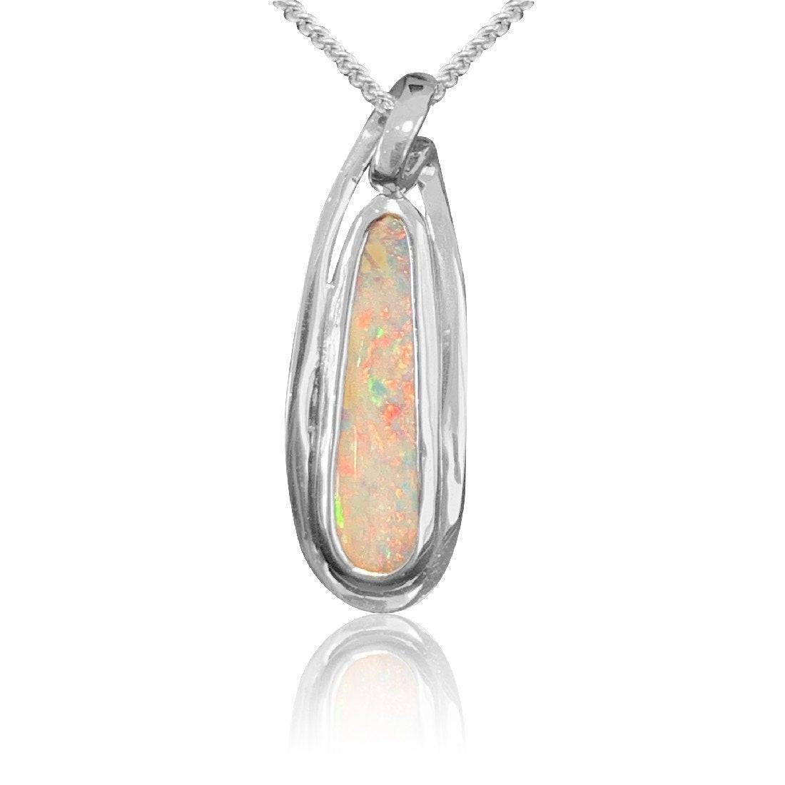 Sterling Silver Boulder Opal pendant - Masterpiece Jewellery Opal & Gems Sydney Australia | Online Shop