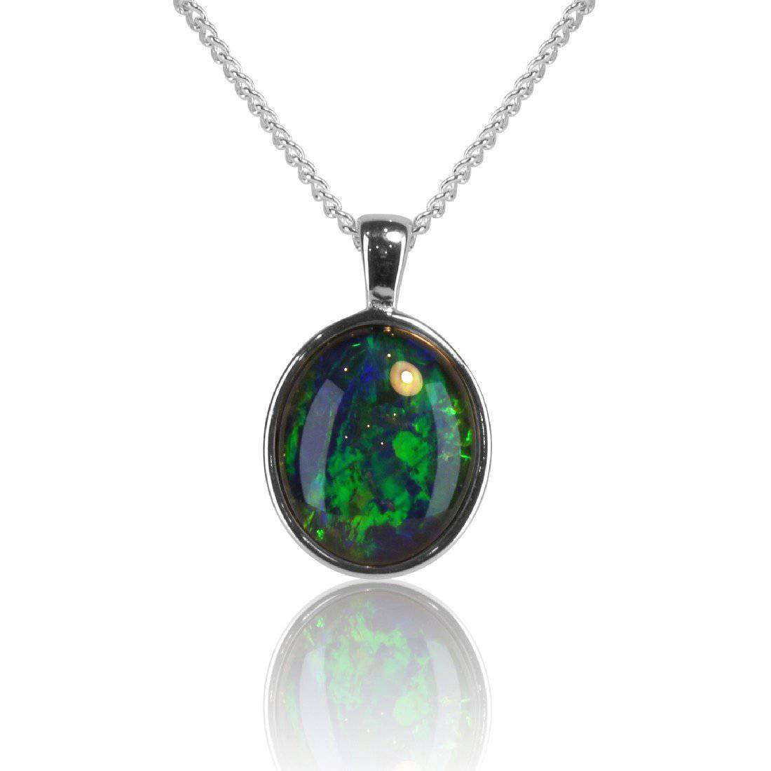 Sterling Silver Opal triplet pendant - Masterpiece Jewellery Opal & Gems Sydney Australia | Online Shop