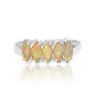 18kt White Gold Opal ring - Masterpiece Jewellery Opal & Gems Sydney Australia | Online Shop