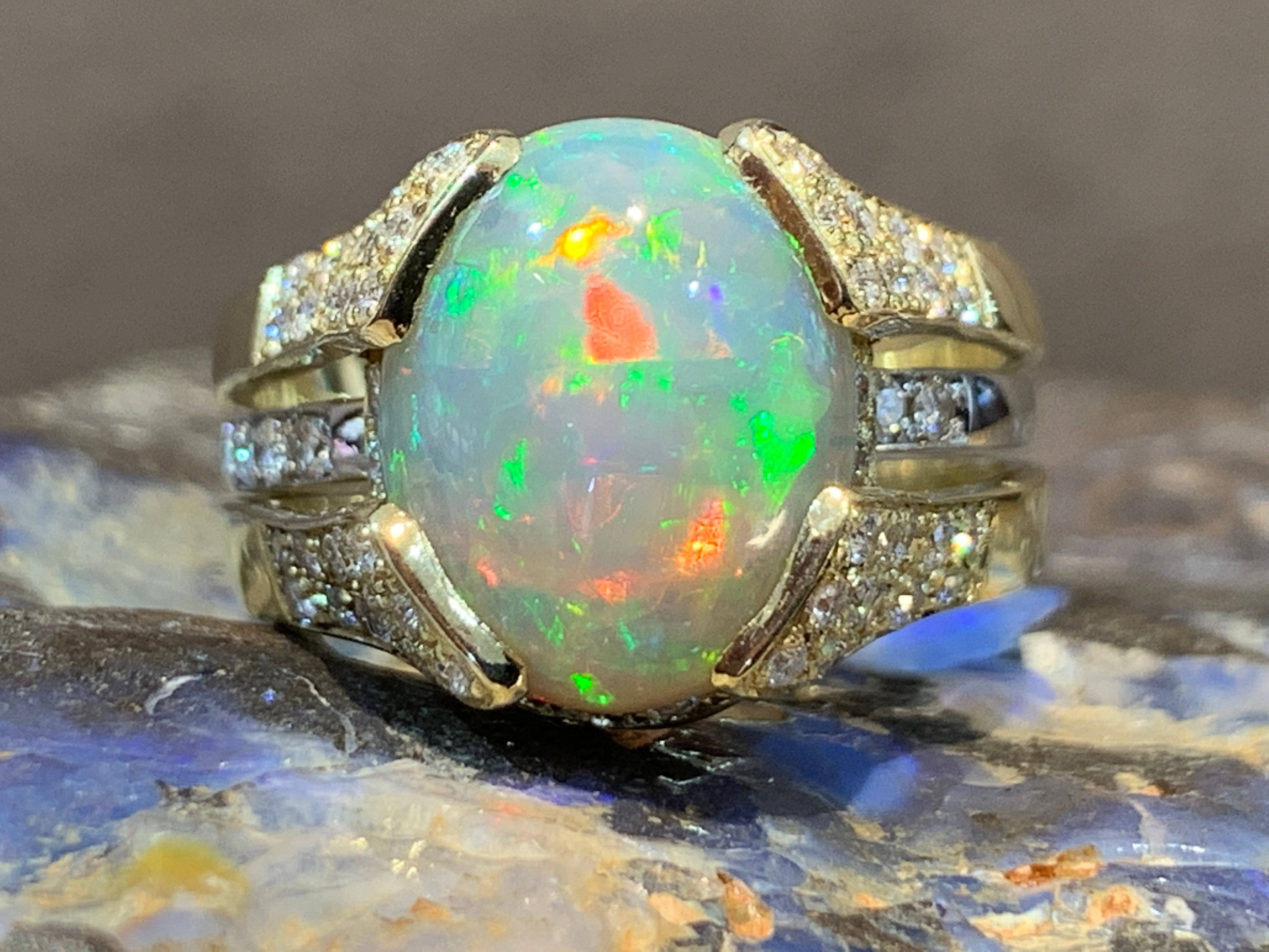 18kt Yellow and White Gold Black Crystal and Diamond ring - Masterpiece Jewellery Opal & Gems Sydney Australia | Online Shop