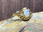 18kt Yellow Gold Opal and diamond ring - Masterpiece Jewellery Opal & Gems Sydney Australia | Online Shop