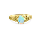 18kt Yellow Gold Opal ring - Masterpiece Jewellery Opal & Gems Sydney Australia | Online Shop