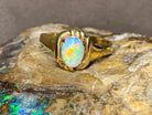 18kt Yellow Gold White Opal ring - Masterpiece Jewellery Opal & Gems Sydney Australia | Online Shop