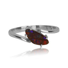 9kt White Gold Boulder Opal ring - Masterpiece Jewellery Opal & Gems Sydney Australia | Online Shop