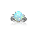 Platinum Crystal Opal ring - Masterpiece Jewellery Opal & Gems Sydney Australia | Online Shop