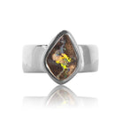 Sterling Silver Boulder Opal ring - Masterpiece Jewellery Opal & Gems Sydney Australia | Online Shop