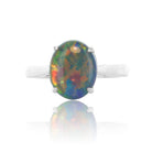 Sterling Silver Gold Plated Opal triplet ring - Masterpiece Jewellery Opal & Gems Sydney Australia | Online Shop