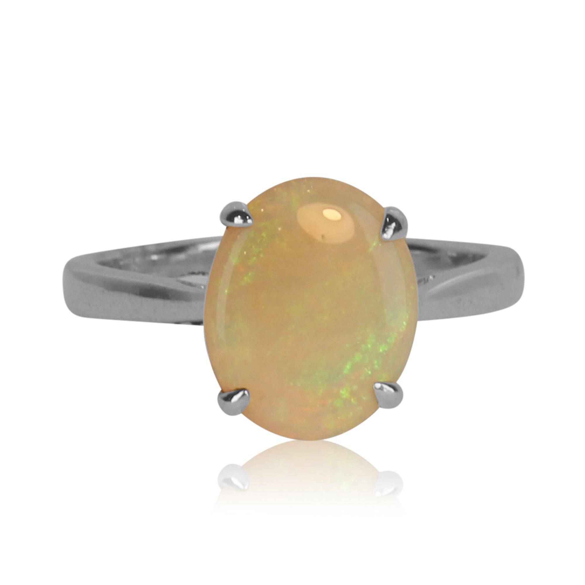 Sterling Silver Opal ring - Masterpiece Jewellery Opal & Gems Sydney Australia | Online Shop