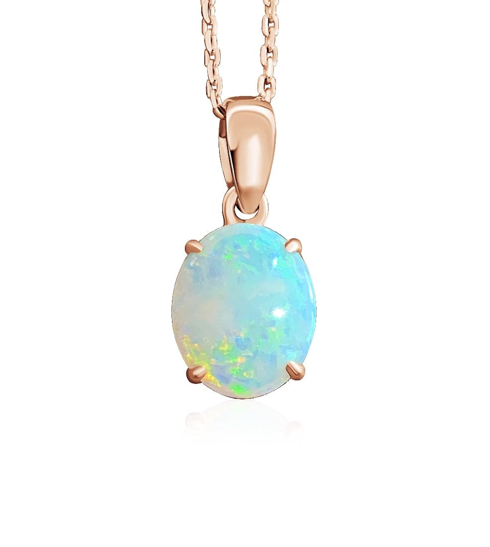 9kt Rose Gold Opal pendant - Masterpiece Jewellery Opal & Gems Sydney Australia | Online Shop