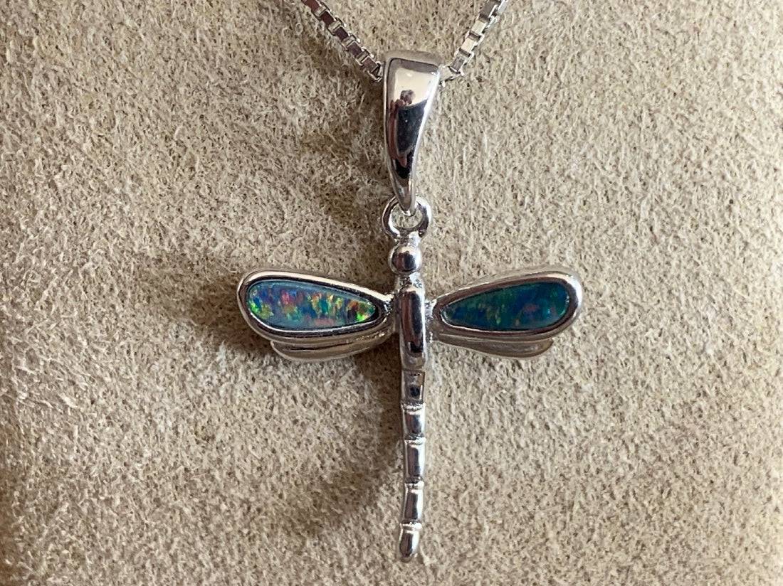 S/S INLAY DRAGONFLY - Masterpiece Jewellery Opal & Gems Sydney Australia | Online Shop