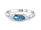 One Sterling Silver Opal triplet ring - Masterpiece Jewellery Opal & Gems Sydney Australia | Online Shop